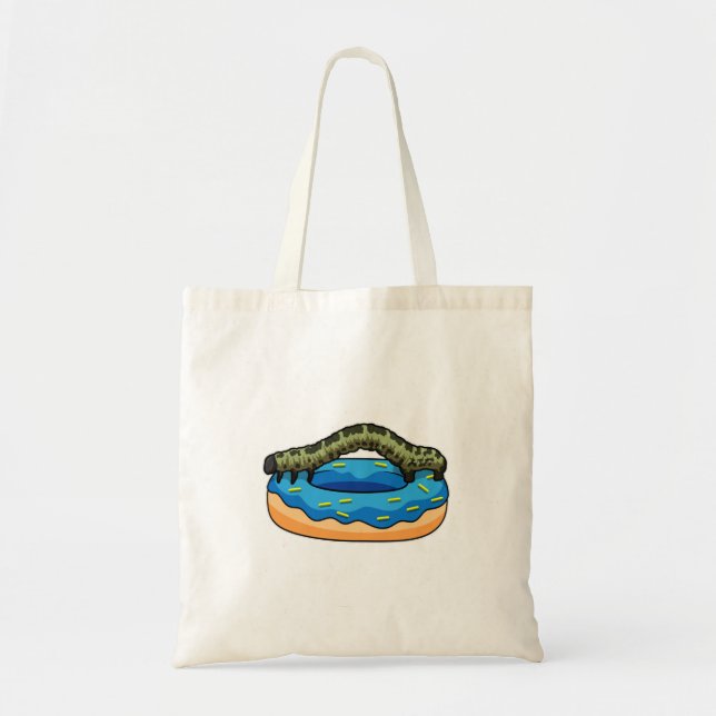 Tote Bag Caterpillar avec Donut (Devant)