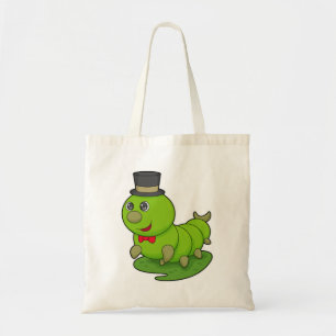 Tote Bag Caterpillar en Gentleman avec Cylindre