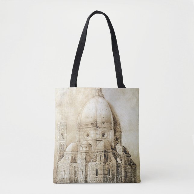 Tote Bag Cathédrale de Florence de l'est, des 'fragments (Devant)