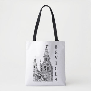 Tote Bag Cathédrale de la Giralda Sevilla. Andalousie, Espa
