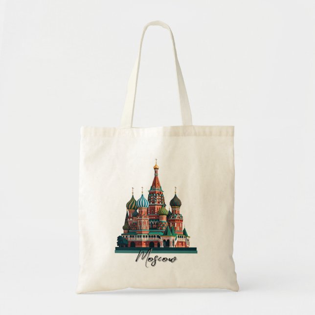 Tote Bag Cathédrale St Basil de Moscou (Devant)
