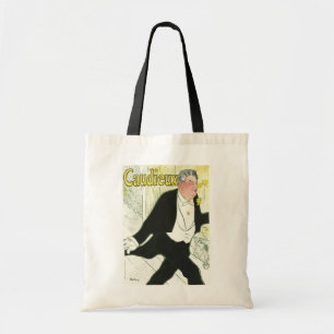 Tote Bag Caudieux par Toulouse Lautrec, Art Nouveau Vintage
