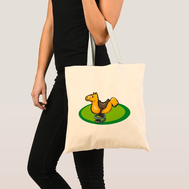 Tote Bag Cavalier à ressort de cour de récréation (Créateur téléchargé)