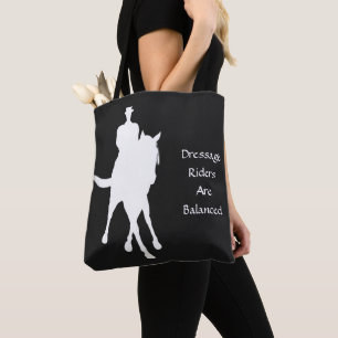 Tote Bag Cavaliers de Dressage Sont Équilibrés Foncé