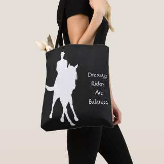 Tote Bag Cavaliers de Dressage Sont Équilibrés Foncé