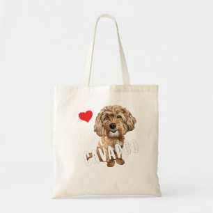 Tote Bag Cavapoo Maman Design Pour Amoureux de les chiens D