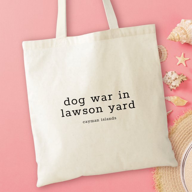 Tote Bag Caymanian Dialect Folk Song Dog War in Lawson Yard (Créateur téléchargé)