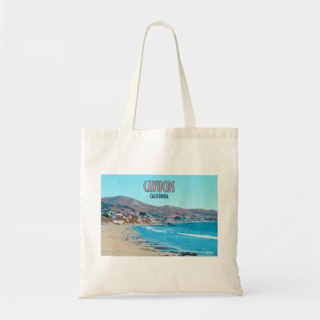 Tote Bag Cayucos California Central Coast Vintage (Devant)