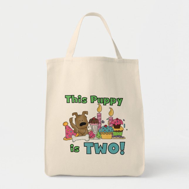 Tote Bag Ce chiot est deux t-shirts et cadeaux (Devant)