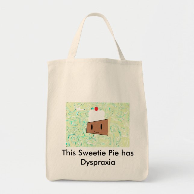 Tote Bag Ce gâteau sucré a la dyspraxie (Devant)