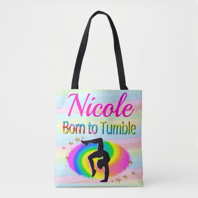 TOTE BAG CE GYMNAST EST NÉE À TUMBLE (Devant)