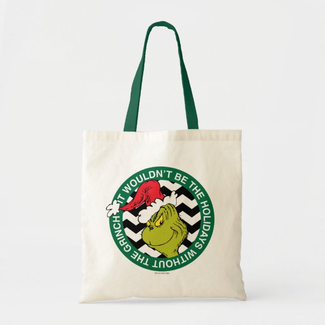 Tote Bag Ce ne serait pas les vacances sans Grinch (Devant)