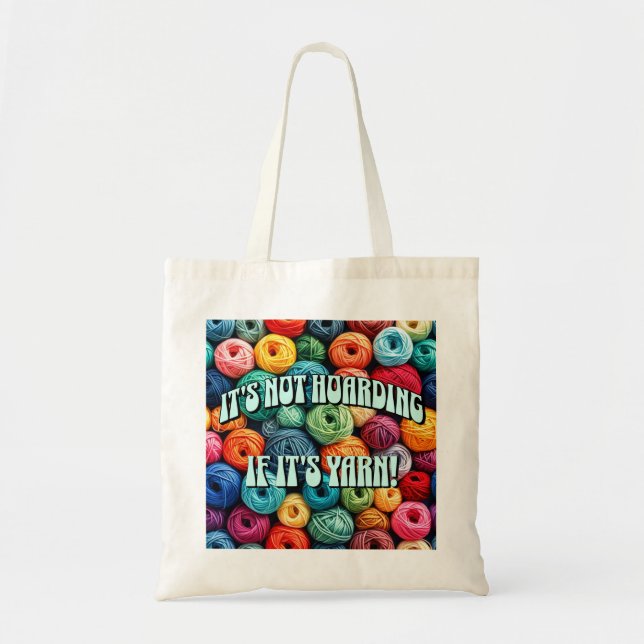 Tote Bag Ce n'est pas de l'accumulation si c'est du fil (Devant)
