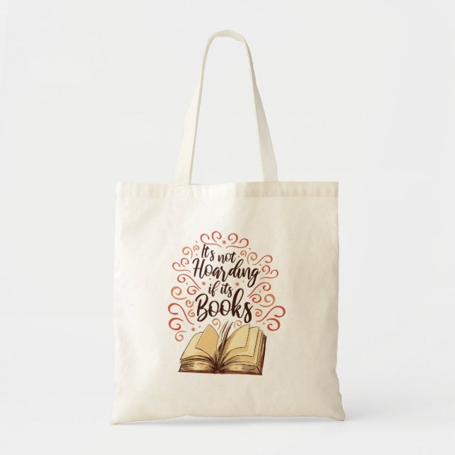 Tote Bag Ce n'est pas thésaurisant si ce sont des livres (Devant)