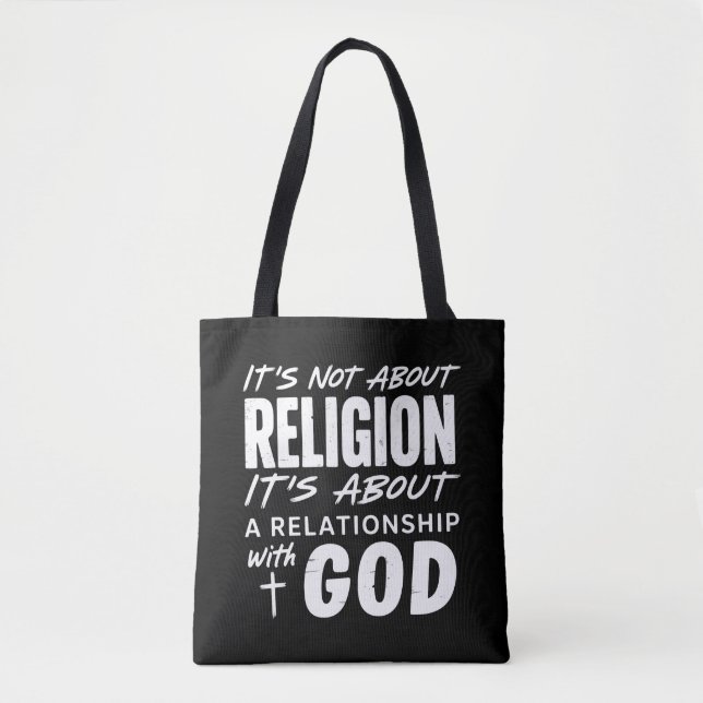 Tote Bag Ce n'est pas une déclaration de foi religieuse Spi (Devant)