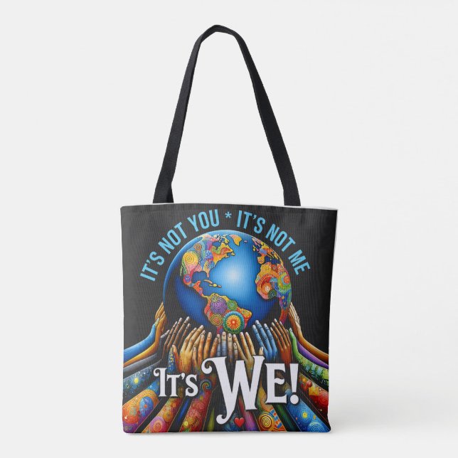 Tote Bag Ce n'est pas vous, c'est nous – Conception Unity G (Dos)
