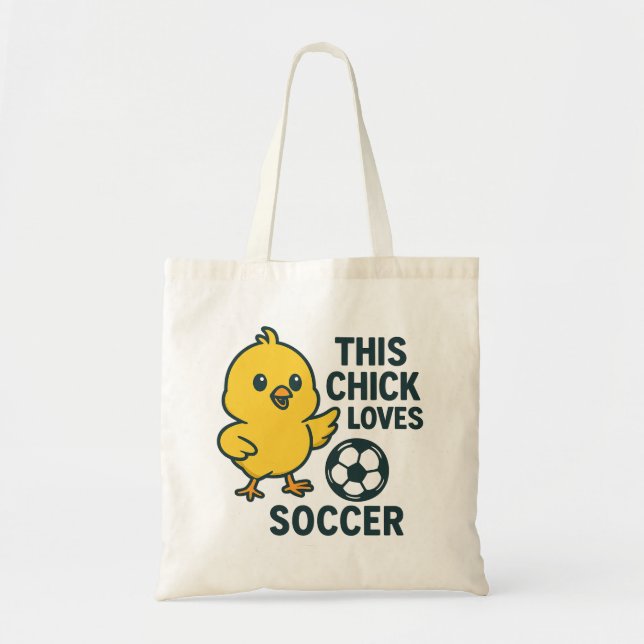 Tote Bag Ce Petit Aime Le Football (Devant)