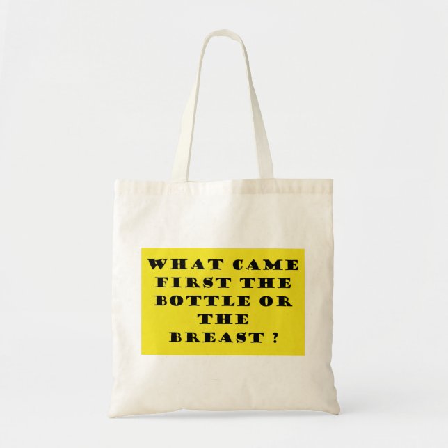 Tote Bag Ce qui est venu en premier (Devant)