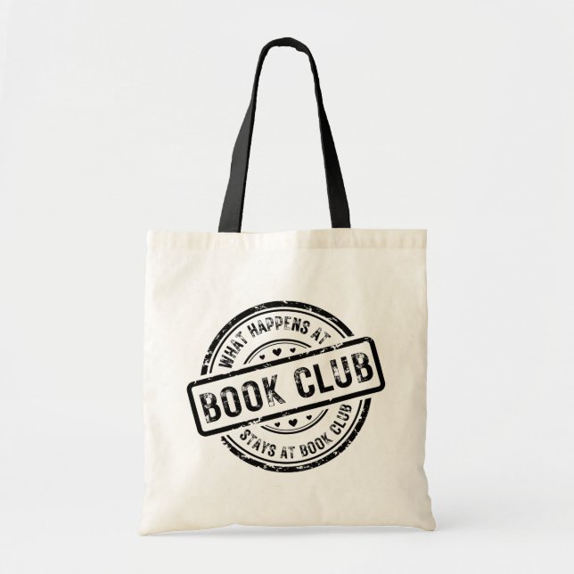 Tote Bag Ce qui se passe chez Book Club Personnalisé (Devant)