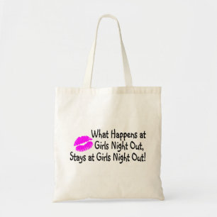 Tote Bag Ce qui se produit la nuit filles reste aux filles