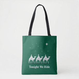 Tote Bag Ce soir nous chevauchons Noël foi chrétienne Xmas
