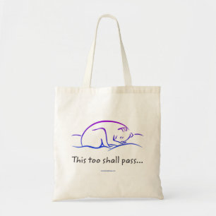 Tote Bag Ceci aussi passera avec des empreintes de chien