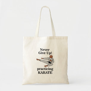 Tote Bag Ceinture noire de karaté Ne jamais abandonner Arts