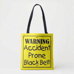 Tote Bag Ceinture noire encline d'accidents