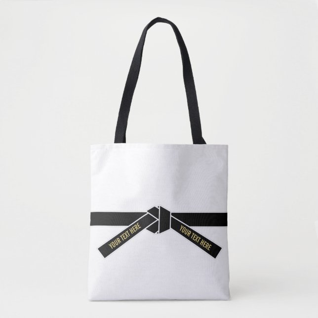 Tote Bag Ceinture noire personnalisable (Kuro-obi) (Devant)