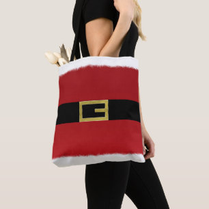 Tote Bag Ceinture rouge du Père Noël & Noël de fourrure bla