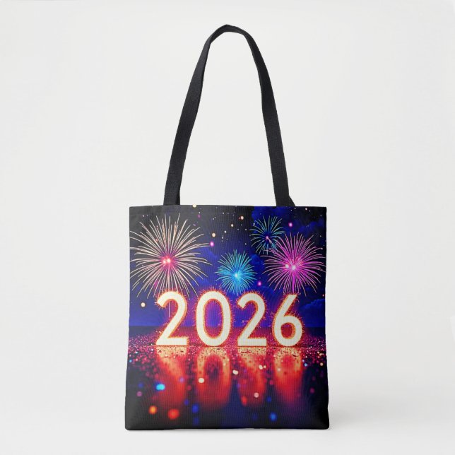 Tote Bag Celebrate 2026: Bright Future Spark Design  (Devant)
