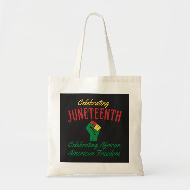 Tote Bag Célébration de la 19ème liberté afro-américaine (Devant)