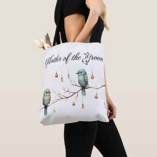 Tote Bag Célébration des Inséparables rustiques du bois