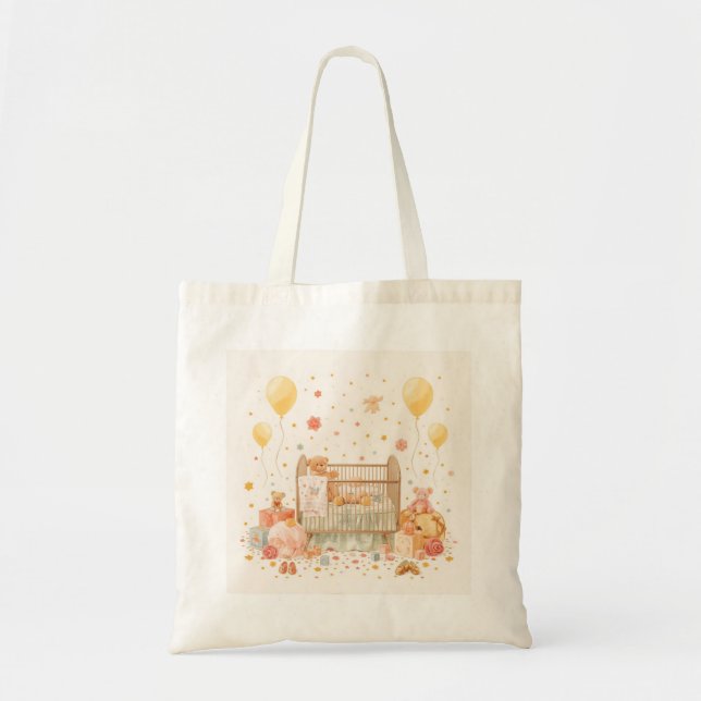 Tote Bag célébration du nouveau bébé (Devant)