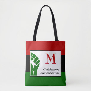 Tote Bag CÉLÉBRER JUNETEENTH MONOGRAM personnalisable