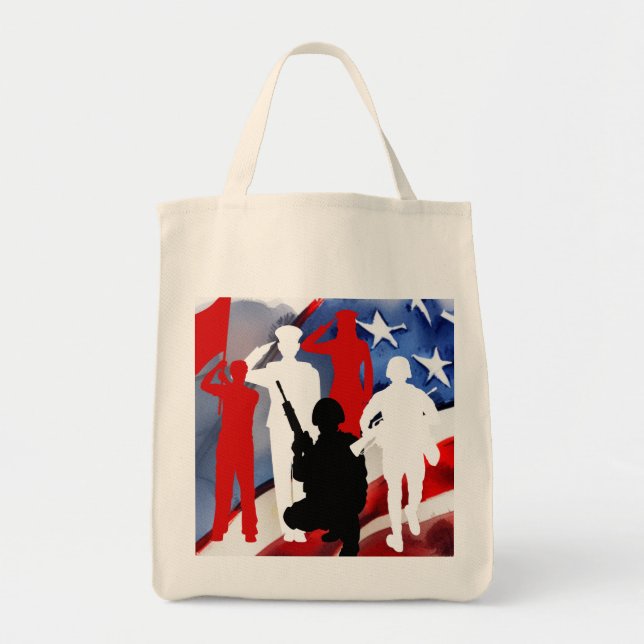 Tote Bag Célébrer les anciens combattants (Devant)