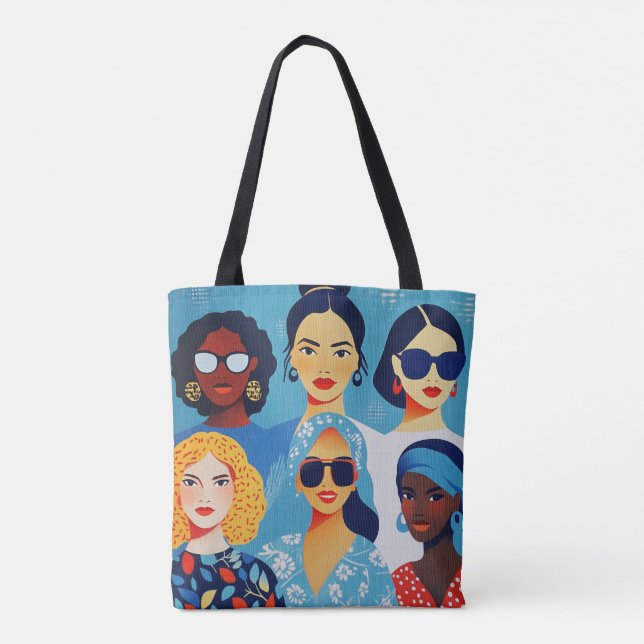 Tote Bag Célébrer les femmes puissantes | Amis | Pour elle (Dos)