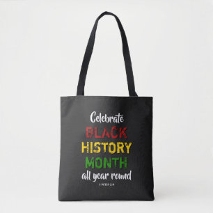 Tote Bag CÉLÉBRER L'HISTOIRE NOIRE MOIS BHM Christian BL