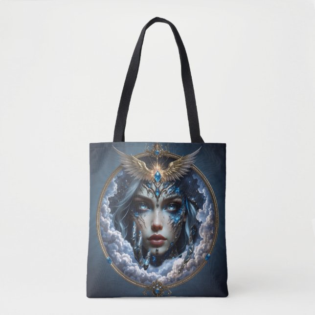 Tote Bag Célestia – Gardienne du Ciel Infini.  (Devant)