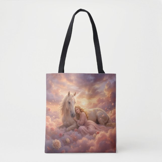 Tote Bag Celestial Maiden Horse Fantasy (Devant)