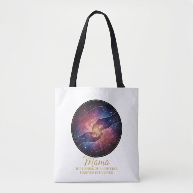 Tote Bag Celestial Mama Hands Galaxy Universe (Devant)