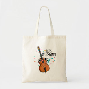 Tote Bag Cello-brate mignonne Célébration du jeu Cello