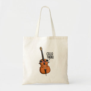 Tote Bag Cello There Funny Music Pun