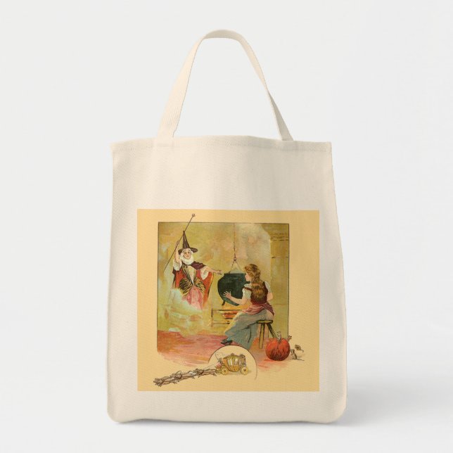 Tote Bag Cendrillon et sa marraine fée  (Devant)