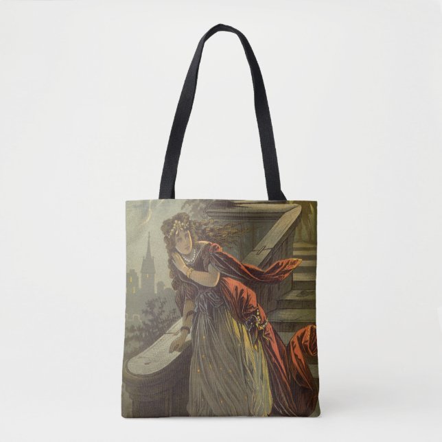 Tote Bag Cendrillon vintage, Contes Fairiques Victoriennes (Devant)