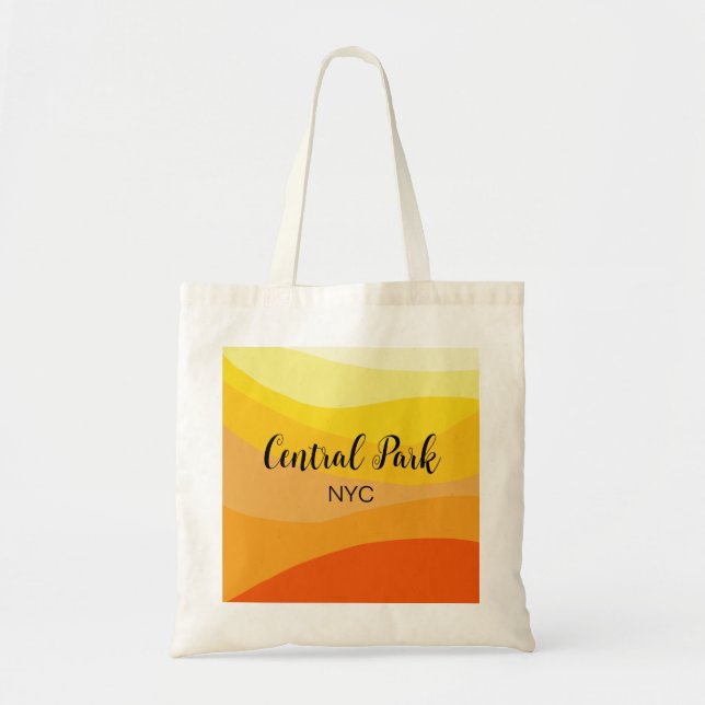 Tote Bag Central Park Automne Colonnes New York Texte perso (Devant)