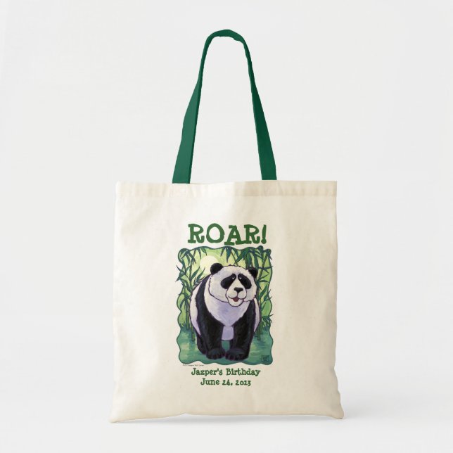 Tote Bag Centre de partie d'ours panda (Devant)
