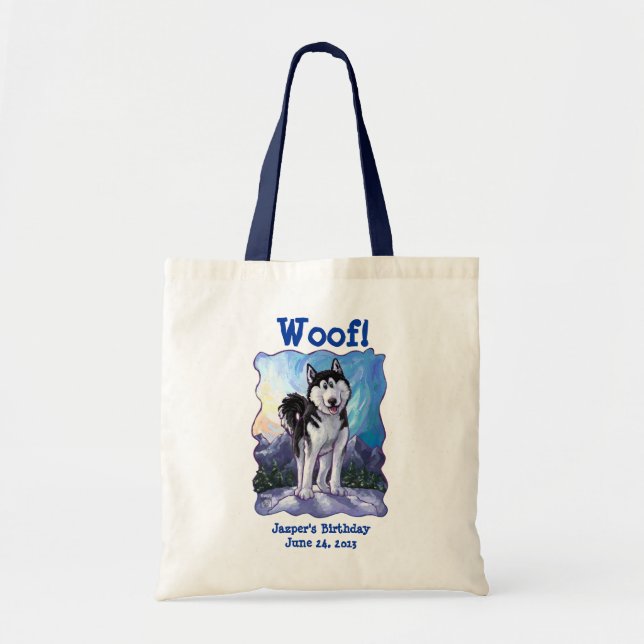 Tote Bag Centre du parti Husky (Devant)