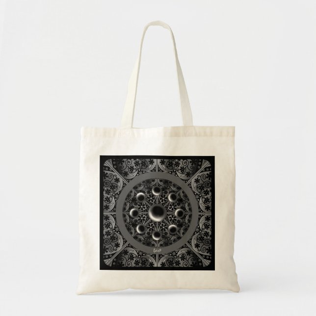 Tote Bag Céramique noir (Devant)