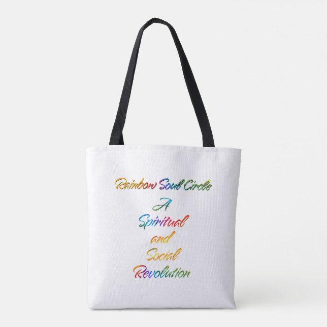 Tote Bag Cercle de l'âme arc-en-ciel (Dos)